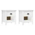 Tables de chevet 2 pcs Hill 46x35x49,5 cm Bois de pin solide