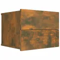 Tables de chevet 2 pcs Chêne fumé 40x30x30 cm Bois d'ingénierie