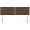 Têtes de lit 2 pcs Marron foncé 72x5x78/88 cm Tissu