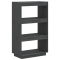 Bibliothèque/Cloison Gris 60x35x103 cm Bois de pin massif