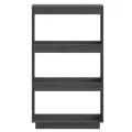 Bibliothèque/Cloison Gris 60x35x103 cm Bois de pin massif