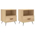 Tables de chevet 2 pcs chêne sonoma 40x35x47,5 cm