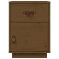 Tables de chevet 2pcs Marron miel 40x34x55cm Bois de pin massif