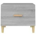 Table basse Sonoma gris 50x50x40 cm Bois d'ingénierie