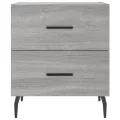 Tables de chevet 2 pcs sonoma gris 40x35x47,5 cm