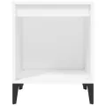 Table de chevet Blanc 40x35x50 cm