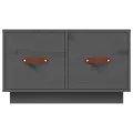 Table basse Gris 60x53x35 cm Bois massif de pin