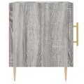 Table de chevet sonoma gris 40x40x50 cm bois d'ingénierie