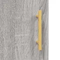 Table de chevet sonoma gris 40x40x50 cm bois d'ingénierie