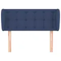 Tête de lit avec oreilles Bleu 83x23x78/88 cm Tissu