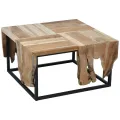 Ambiance Table d'appoint Teck 65x65x35 cm