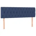 Têtes de lit 2 pcs Bleu 72x7x78/88 cm Tissu