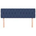 Têtes de lit 2 pcs Bleu 72x7x78/88 cm Tissu