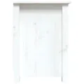 Meuble TV Blanc 103x36,5x52 cm Bois de pin massif