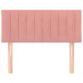 Tête de lit Rose 100x5x78/88 cm Velours