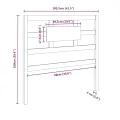 Tête de lit Marron miel 105,5x4x100 cm Bois massif de pin