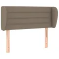 Tête de lit avec oreilles Taupe 83x23x78/88 cm Tissu
