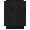 Tables de chevet 2 pcs Noir 40x34x45 cm Bois de pin massif