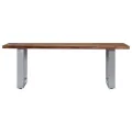 Table basse avec bord naturel 115x60x40 cm Bois d'acacia massif