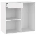 Armoire à cosmétiques Blanc 80x40x75 cm Bois d'ingénierie
