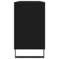 Armoire de salle de bain noir 80x33x60 cm bois d'ingénierie