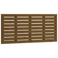 Tête de lit murale Marron miel 126x3x63 cm Bois massif de pin