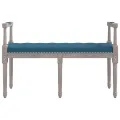 Banc Bleu 110x40x70 cm Velours
