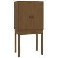 Buffet haut Marron miel 60x40x120 cm Bois massif de pin