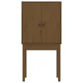 Buffet haut Marron miel 60x40x120 cm Bois massif de pin