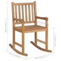 Chaise à bascule Teck massif