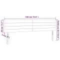 Tête de lit à LED Crème 180x5x78/88 cm Tissu