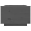 Table basse Gris 80x50x35,5 cm Bois massif de pin