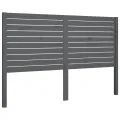 Tête de lit Gris 126x4x100 cm Bois massif de pin