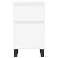 Buffets 2 pcs blanc 40x35x70 cm bois d’ingénierie