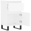 Buffets 2 pcs blanc 40x35x70 cm bois d’ingénierie