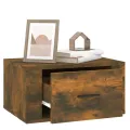 Tables de chevet murales 2 pcs Chêne fumé 50x36x25 cm