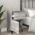 Tables de chevet 2 pcs sonoma gris 40x35x70 cm