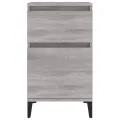 Tables de chevet 2 pcs sonoma gris 40x35x70 cm