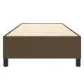 cadre de lit Marron foncé 90x200 cm Tissu