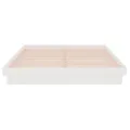 Cadre de lit Blanc Bois massif 135x190 cm Double