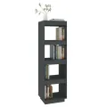 Bibliothèque/Séparateur de pièce Gris 40x35x135 cm Pin massif