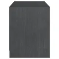 Meuble TV Gris 104x33x41 cm Bois de pin massif