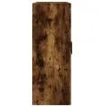 Armoires murales 2 pcs chêne fumé bois d'ingénierie
