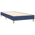 cadre de lit avec matelas et LED Bleu 80x200cm Tissu