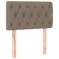 Tête de lit à LED Taupe 80x7x78/88 cm Tissu