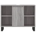 Armoire salle de bain sonoma gris 80x33x60 cm bois d'ingénierie