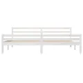 Cadre de lit Blanc Bois massif 200x200 cm