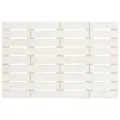 Tête de lit murale Blanc 81x3x63 cm Bois massif de pin