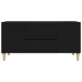Meuble TV Noir 102x44,5x50 cm Bois d'ingénierie
