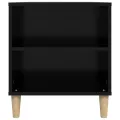 Meuble TV Noir 102x44,5x50 cm Bois d'ingénierie